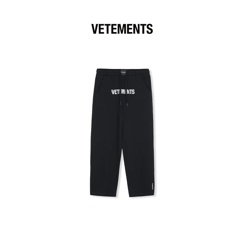 VETEMENTS新款秋季休闲裤情侣印花时尚百搭宽松阔腿裤64562001