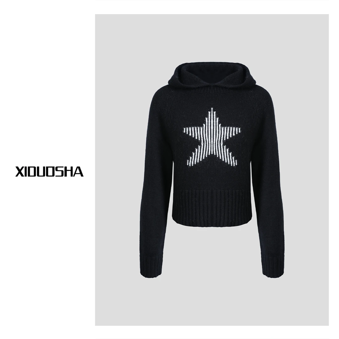 XIDUOSHA/喜朵莎设计款时尚潮流显瘦保暖安哥拉兔绒毛衣XDS876