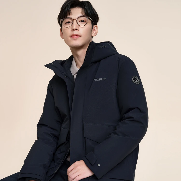波司登2024年冬季新款一手长男士经典休闲外套百搭羽绒服户外连帽