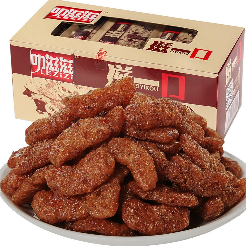 叻滋滋滋一口韩式素牛肉零食爆辣大豆素肉8090后儿时怀旧小吃食品