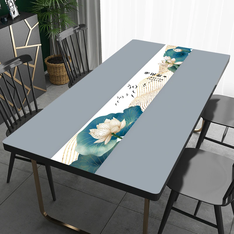 餐桌布防水防烫防油免洗时尚茶几垫盖布防滑餐桌桌垫家用直播