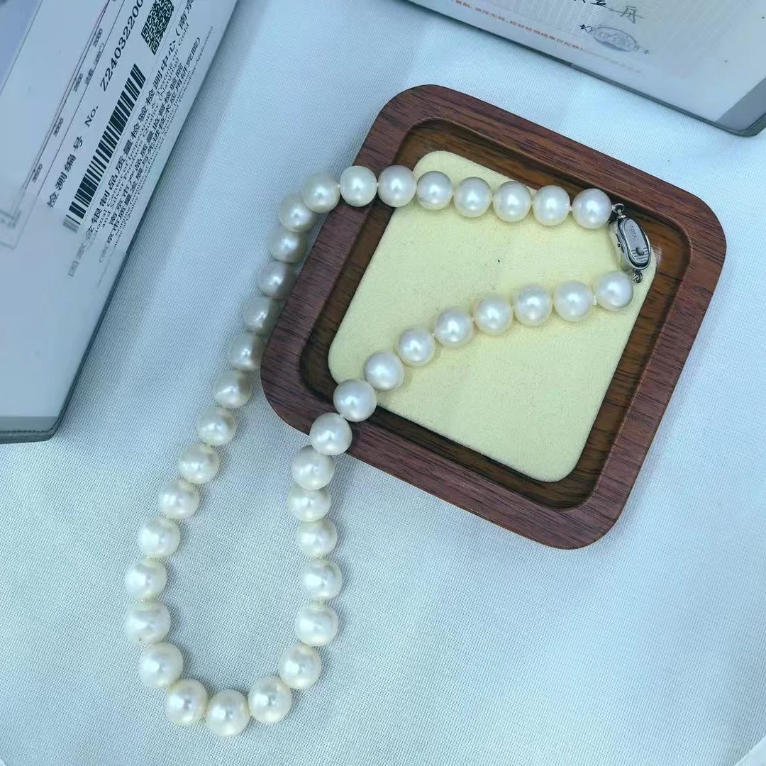 【蚌农涛哥】S925银无核珍珠项链贵妃11-12MM