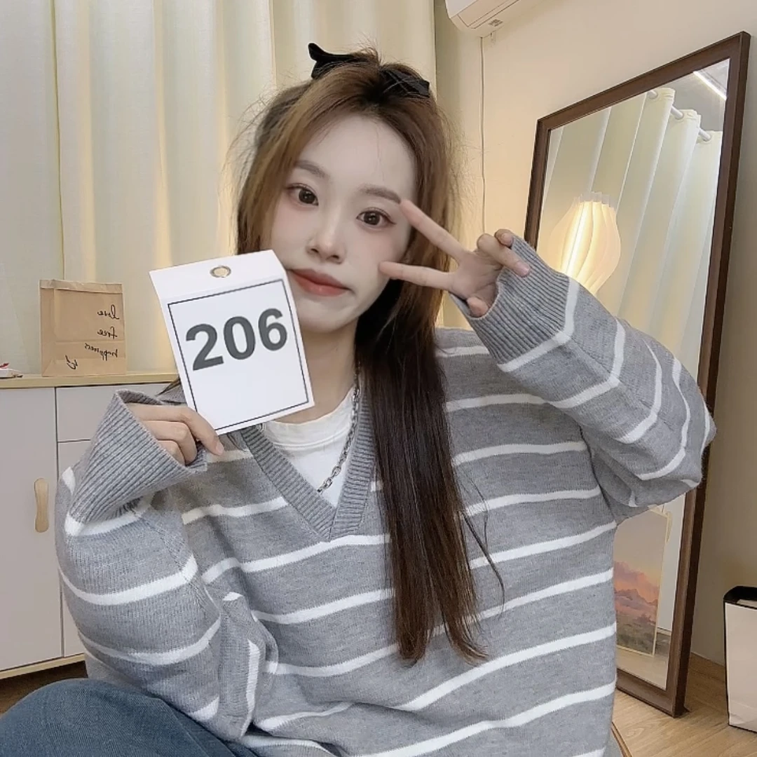 芬芬家-【206毛衣】秋冬韩版高支高密休闲毛衣