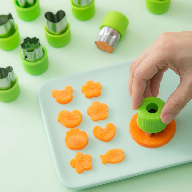 水果蔬菜面食切模宝宝辅食压花模具水果切花器家用
