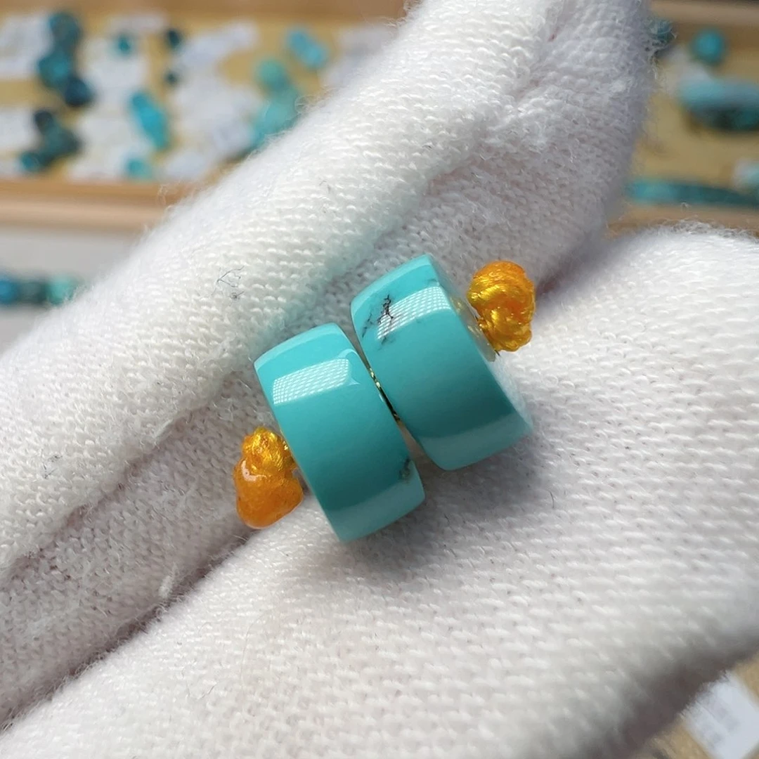 绿松石配饰未镶嵌7.2^3.5