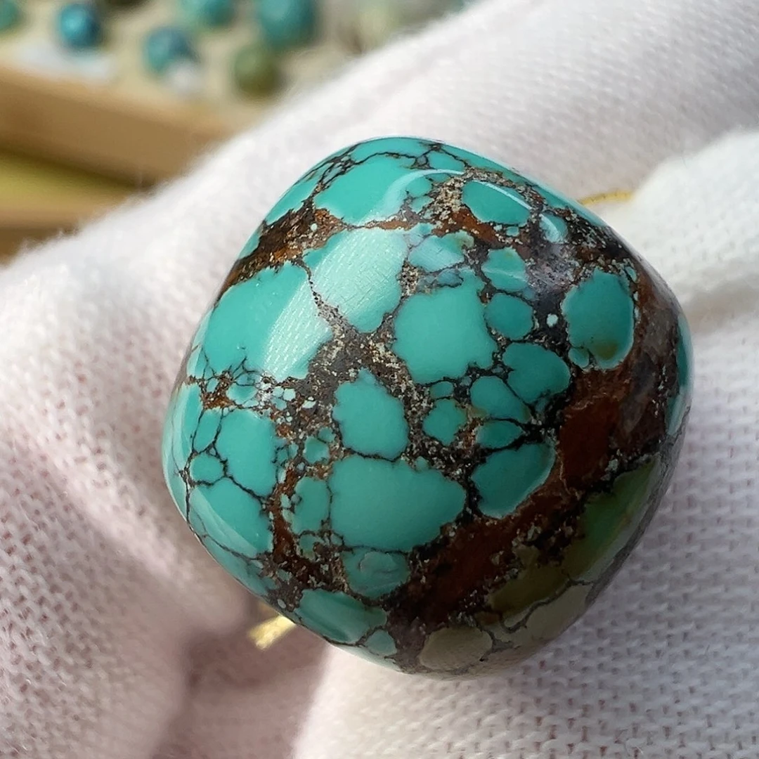 绿松石配饰未镶嵌15.5^14.5