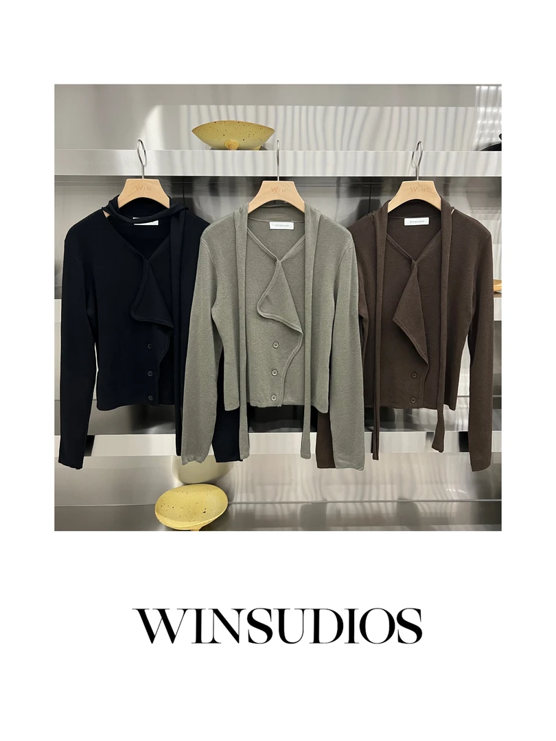 【WIN小众定制款】格林那达大牌系带针织开衫