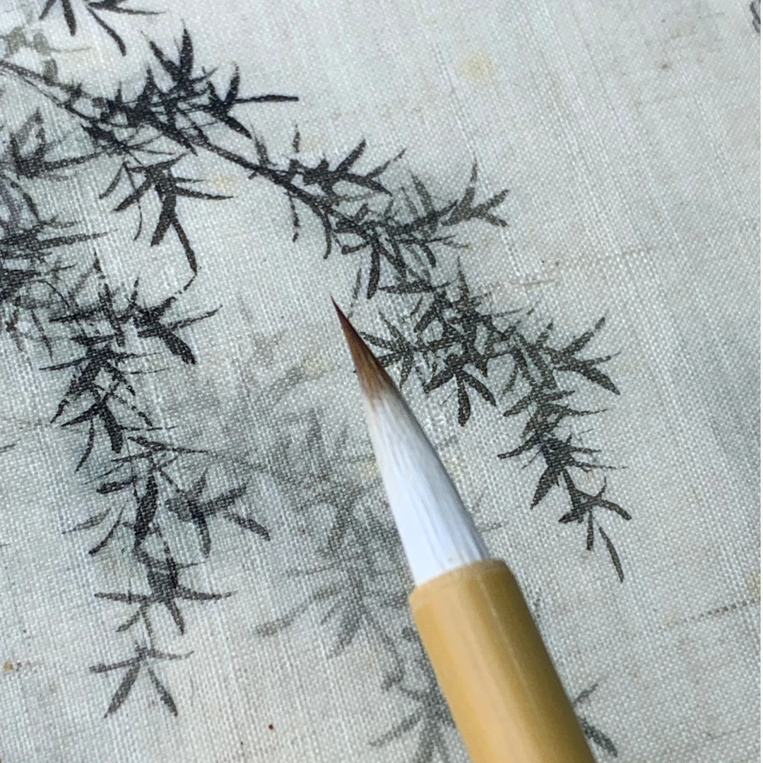 狼羊点景特制山水画专业毛笔/画宋画专用/北宗山水专用笔