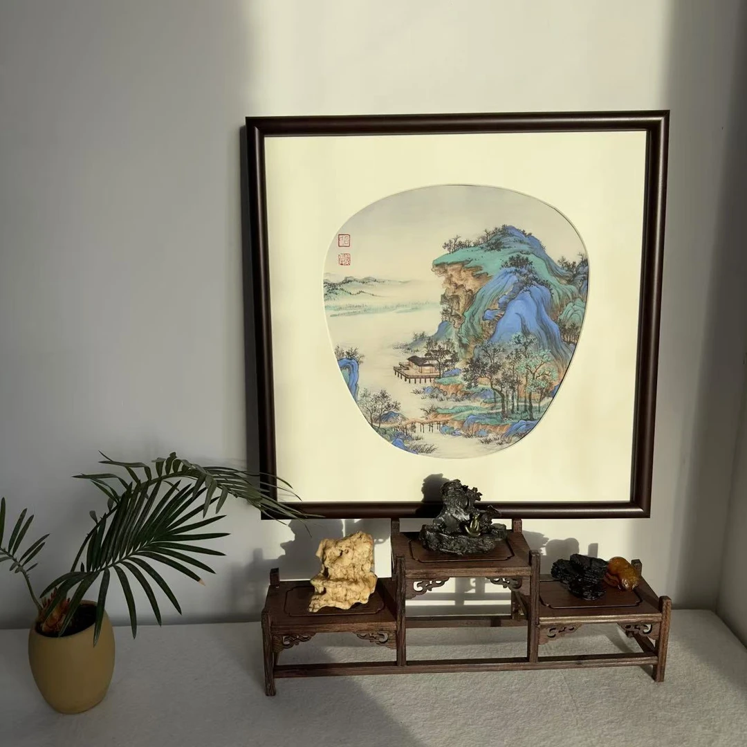 千里江山/江山胜景图复刻团扇/装饰画