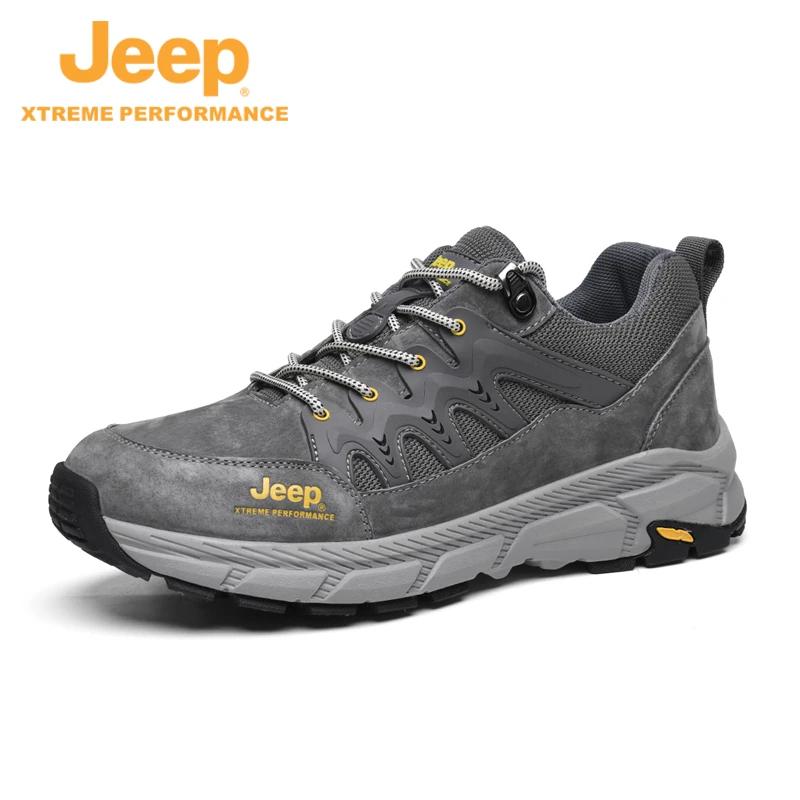 JEEP/吉普2023春季新款户外休闲软底耐磨运动鞋登山徒步鞋潮男鞋