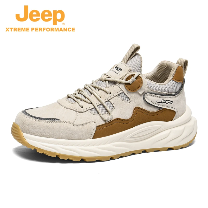 JEEP/吉普秋季新款防滑耐磨登山鞋时尚潮流百搭徒步鞋舒适休闲鞋