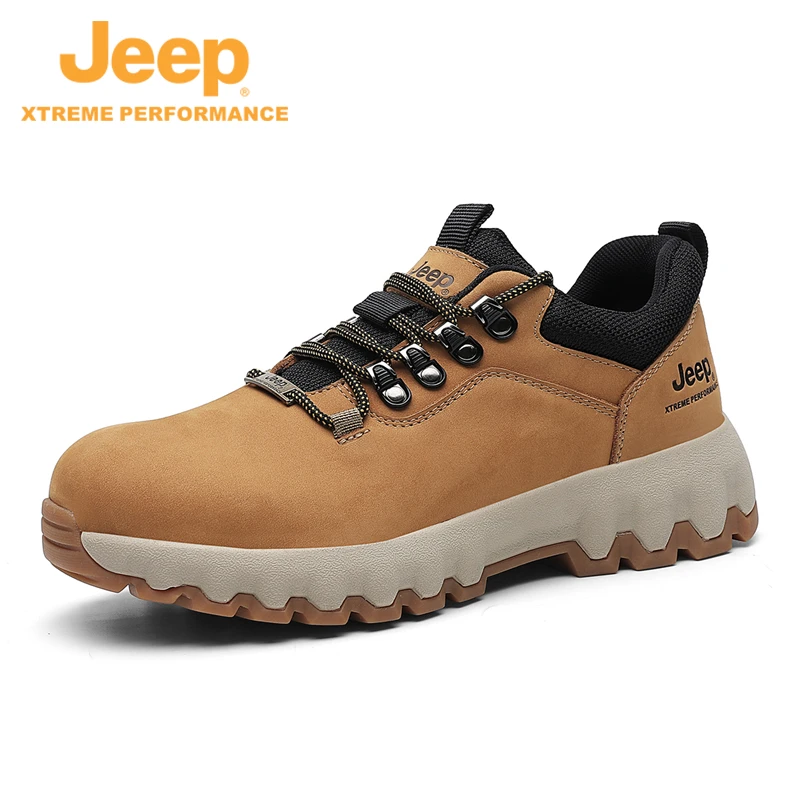 JEEP/吉普秋冬新款户外马丁靴英伦风工装耐磨低帮休闲男女情侣鞋