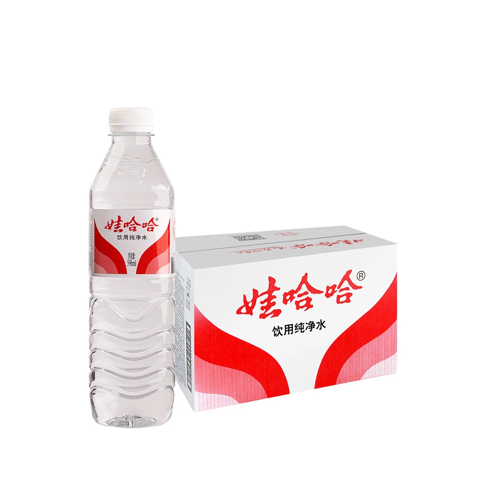 娃哈哈饮用纯净水596ml*6/12瓶整箱家庭办公会议用水常温破损赔