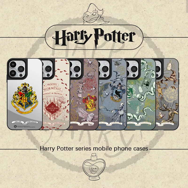 YAA新款哈利波特系列适用苹果手机壳亚克力iphone16镜面壳