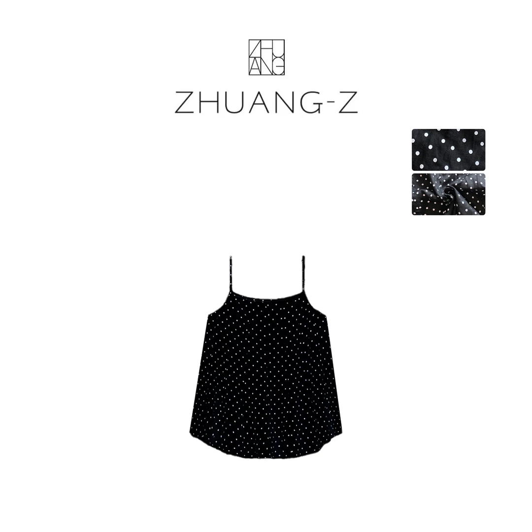 【ZHUANG -Z】（繁星）波点背心小众外穿百搭黑白吊带