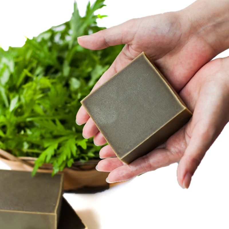 艾草手工皂艾叶皂全家适用洁面沐浴双层冷制手工皂150克通用款