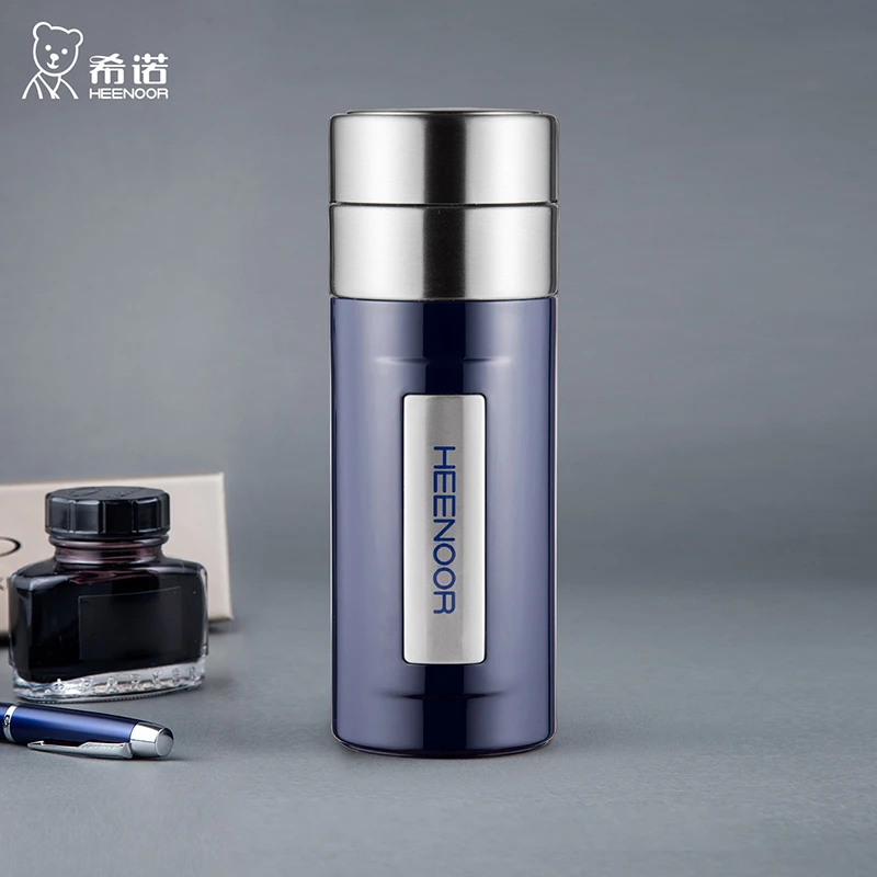 HEENOOR/希诺双层不锈钢真空保温杯高档商务水杯8700