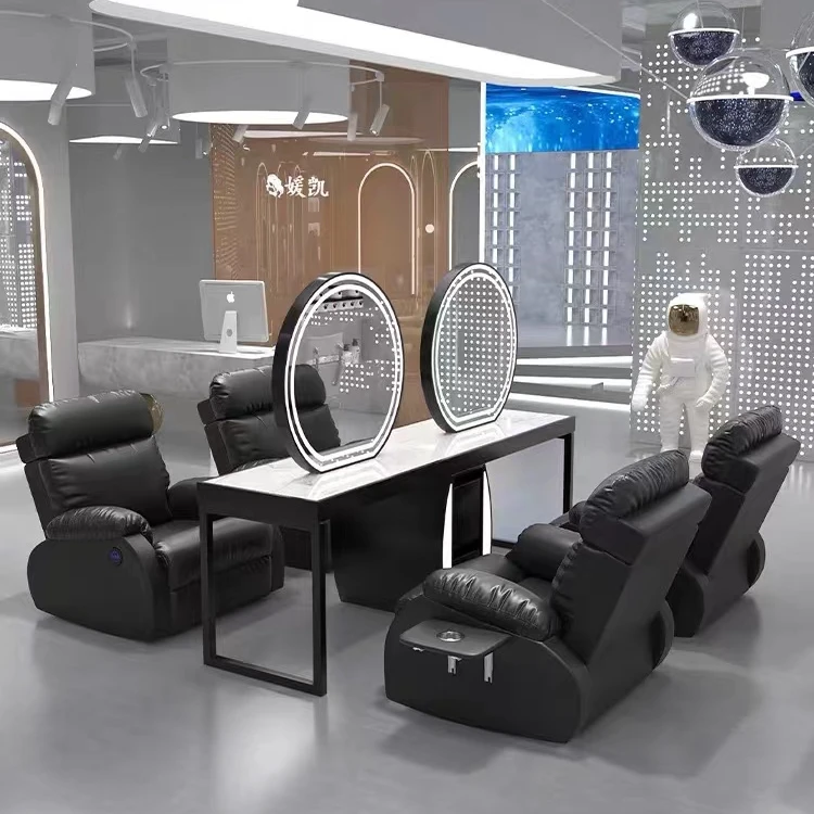 网红美发椅发廊专用放倒养发椅美容养发馆头疗电动放倒头皮护理椅