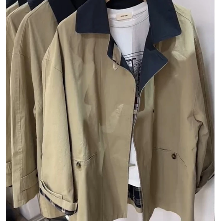 今年流行风衣高端春季新款韩系风格穿搭中长款气质大衣外套女装