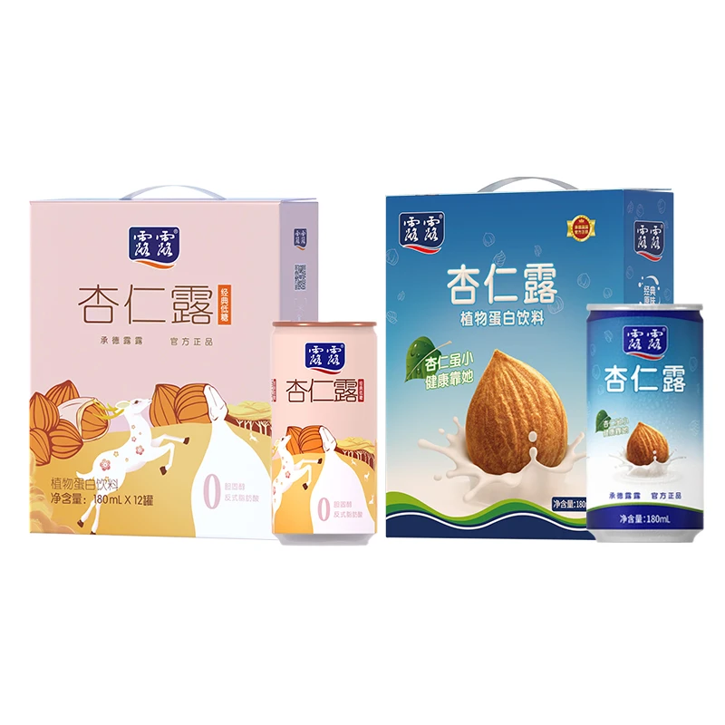 露露经典杏仁露180ml*12罐+低糖杏仁露180ml*12罐送礼坚果dsp