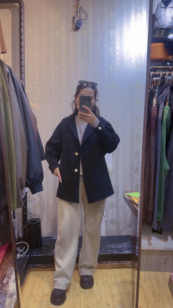 图片同款休闲宽松外套百搭款不挑年龄