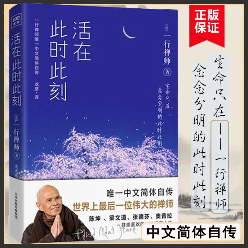 活在此时此刻：安住当下，获得生命的平静和此刻的丰盛 一行禅师