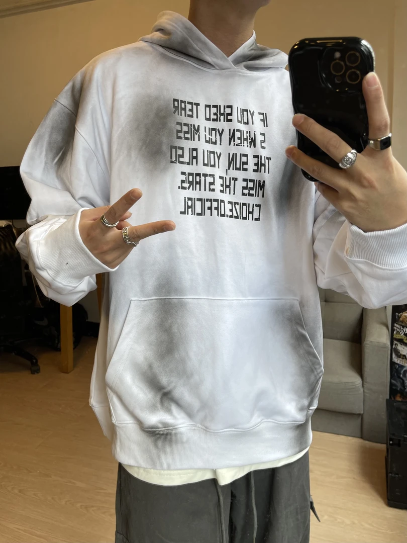 H23-孤品上衣美式复古百搭重磅男女同款