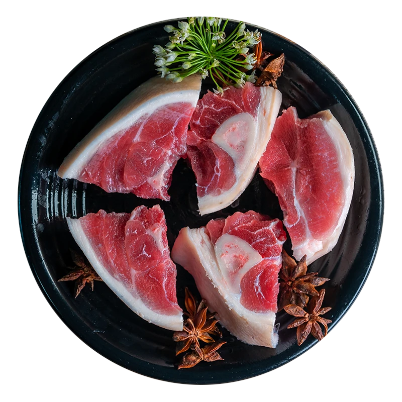 {棋盘村雷猪}新鲜猪肘子雷猪猪蹄髈东北散养黑毛猪肘子前后肘子块