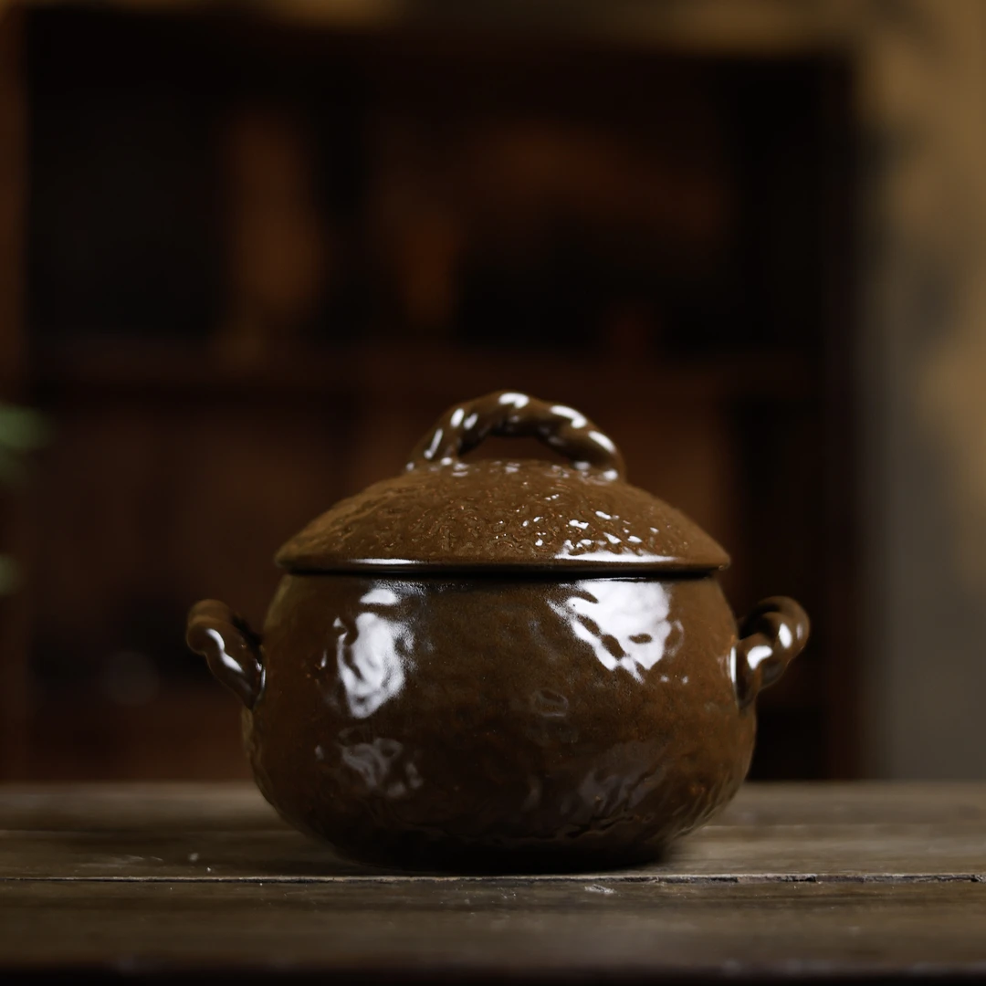 【老王】小号窑变石头纹汤煲（1050ML口径13*9）（Q7012）