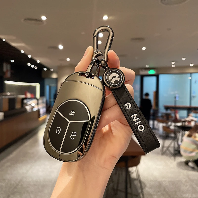 2023款蔚来ES6钥匙套专用ET5T EC6 ET5 ES8 ET7 EC7 ES7车壳包扣