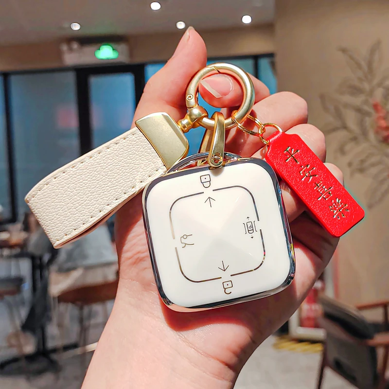 2024款极氪001钥匙套ZEEKR极客007智能蓝牙实体X车009卡片壳扣包