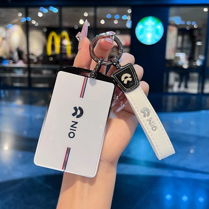 专用蔚来ES6钥匙套EC6卡片男女ES8智能包高档新款渐变色锌合金壳