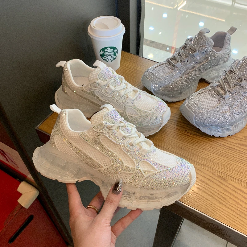 S&J【时尚】XL925-3夏季网红韩版时尚透气厚底老爹鞋