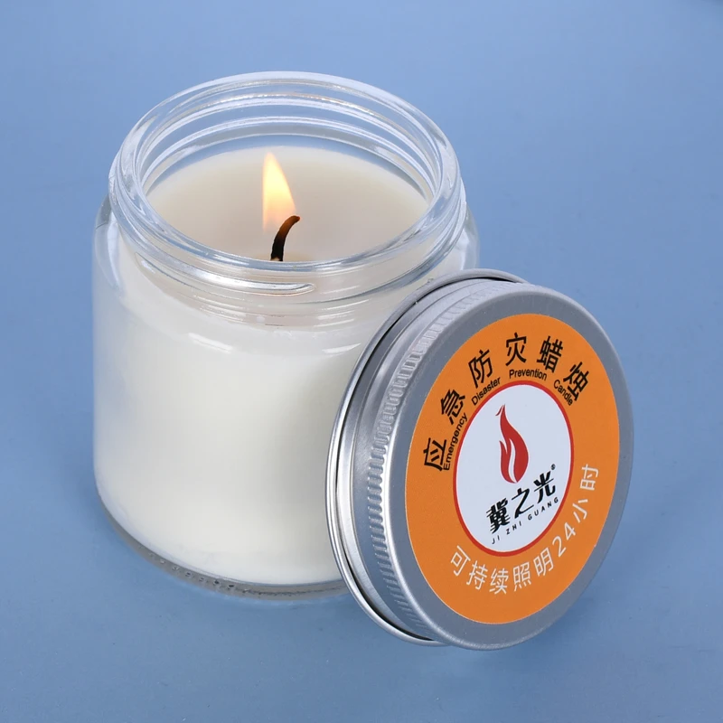 应急防灾蜡烛杯长明户外无烟露营照明停电灯安全装备