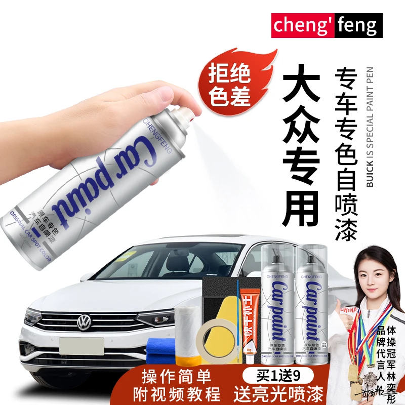 3.上汽大众汽车朗逸帕萨特途观凌渡Polo专用自喷喷漆专车珍珠白