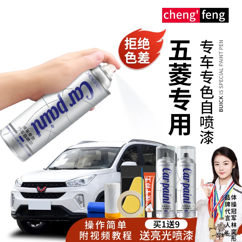 27.五菱自喷漆专车专用宏光s3星辰星驰荣光之光汽车手喷漆珍珠白