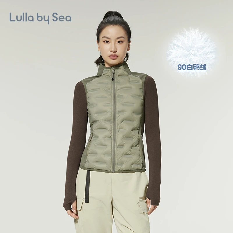 Lulla by Sea| Lightwarm 男女同款轻暖羽绒马甲立领户外骑行