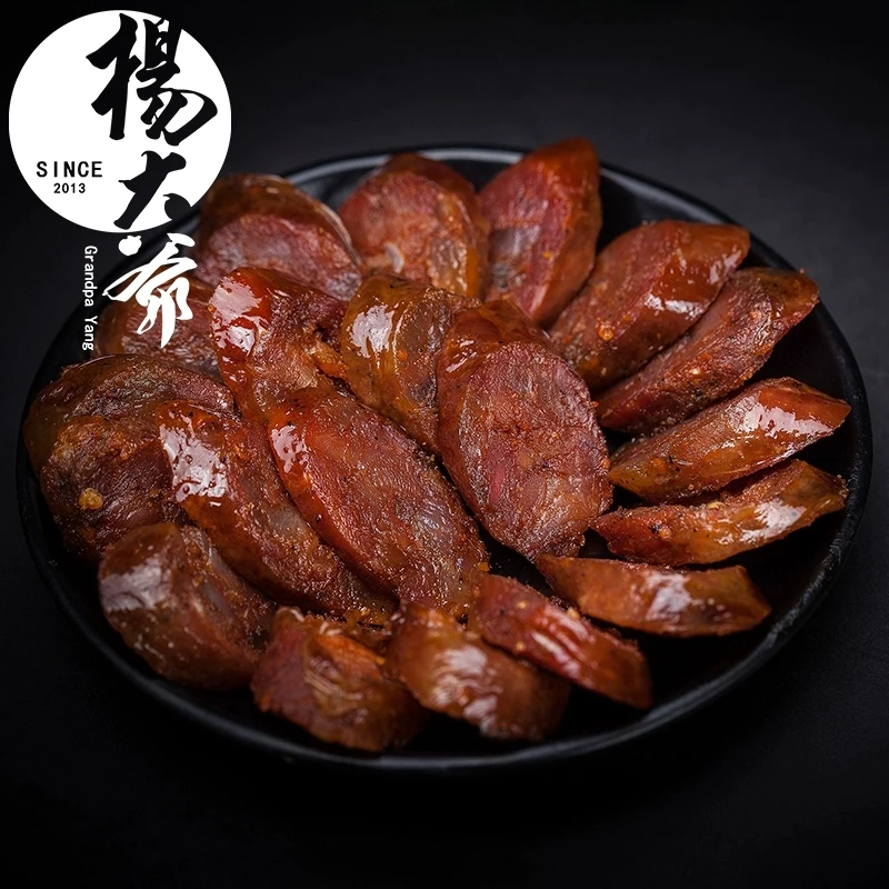 杨大爷杨大爷大厨香肠腊肠麻辣口味400克*2袋家乡炒菜l