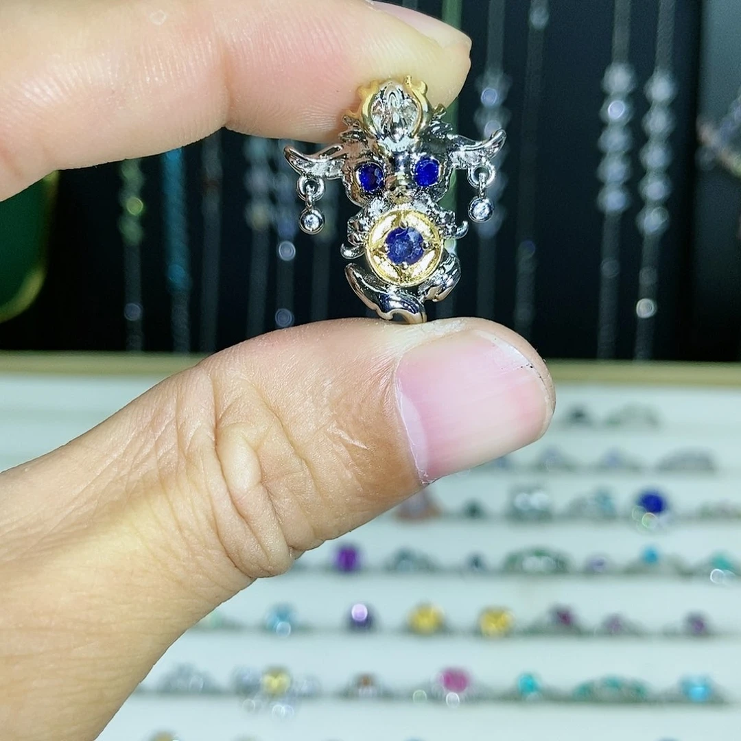 【闪购商品】紫晶珠宝半成品银S925镶嵌