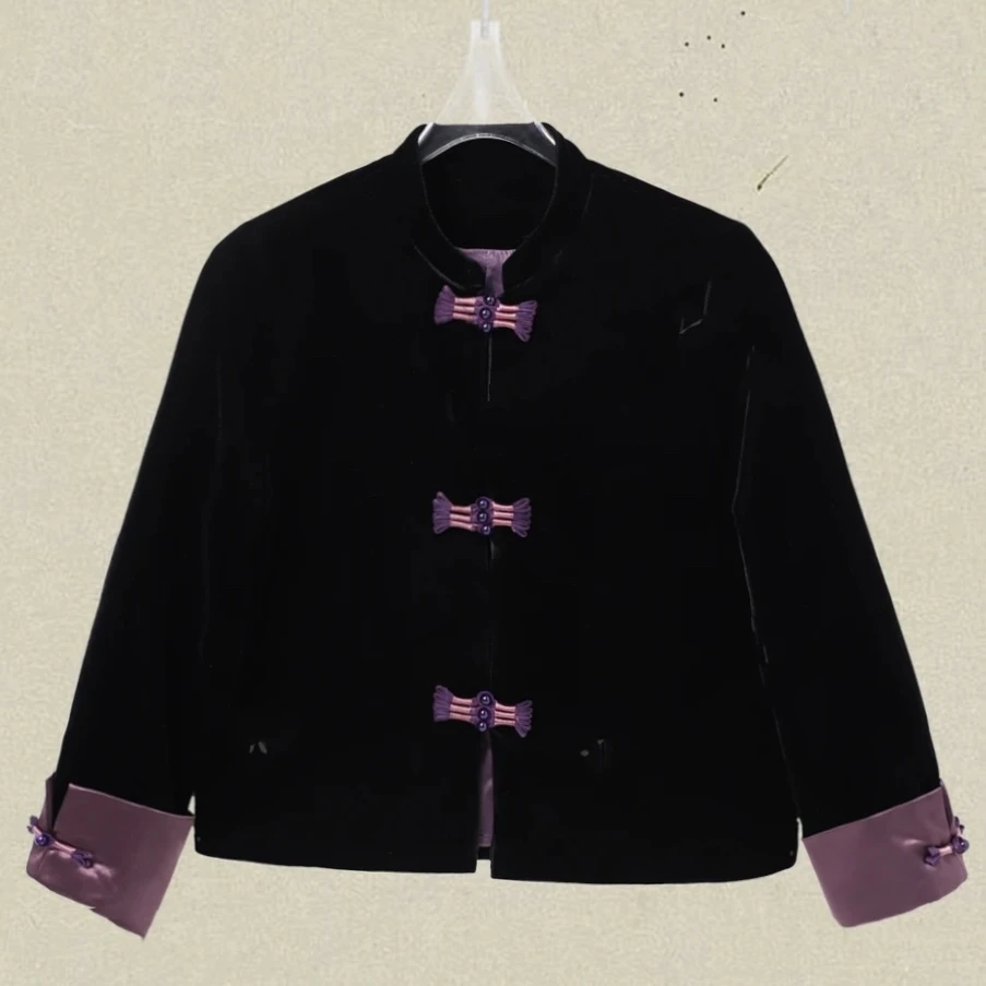 [383]新款/时尚气质百搭新中式国风上衣长袖