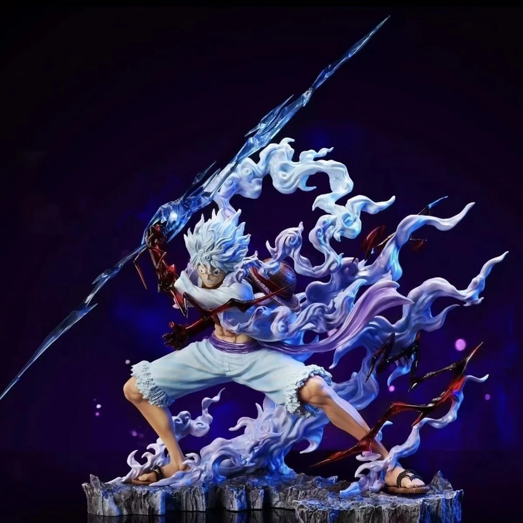 海贼王 尼卡紧握雷电 五档尼卡路飞手办雕像模型动漫周边礼物