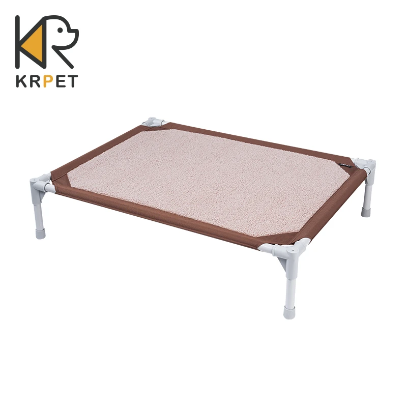 KRPET秋冬宠物行军床犬猫通用新款绒面狗床可拆洗狗窝保暖宠物床