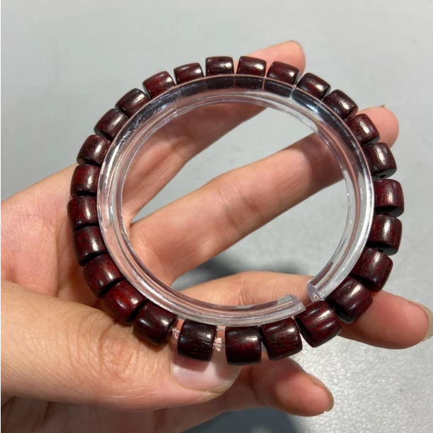 W551紫檀卡8*7直切单圈小手串（底色多样，发货发其一）$