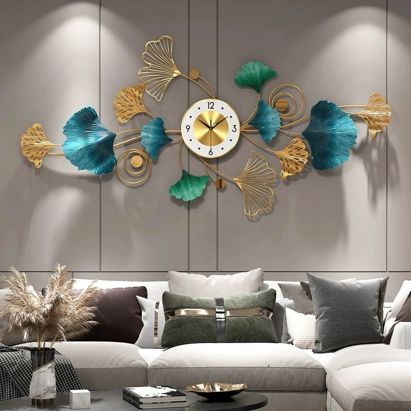 客厅挂钟新中式个性创意艺术现代简约壁饰轻奢时尚餐厅装饰墙壁表