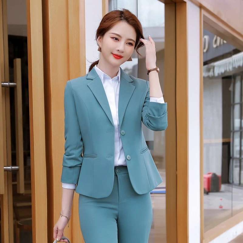 爆款西装套装女2025春秋新款时尚面试工作服职业装气质西服三件套