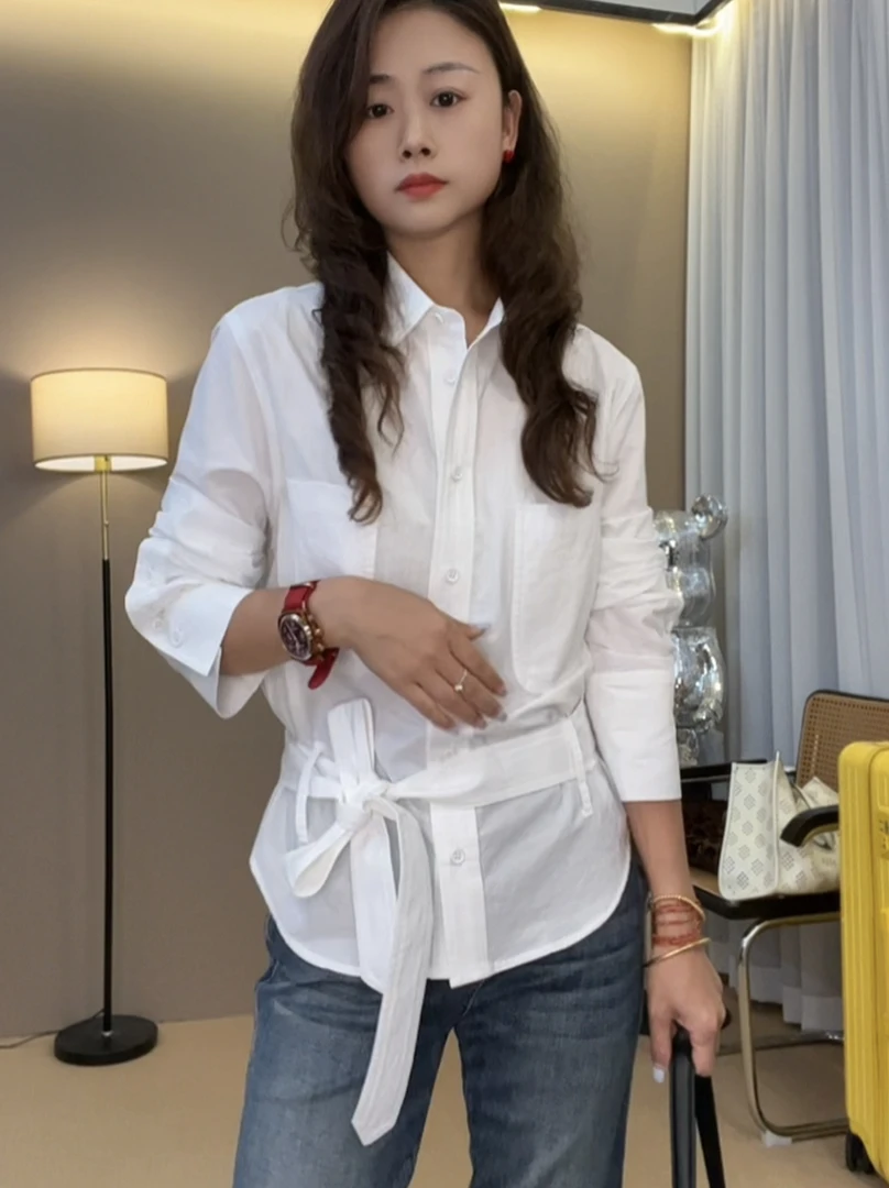 “露丝衬衣”2024新款职场设计时髦上衣女3313