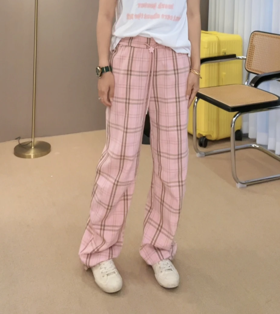 “甜心格格”休闲裤2024早春新款腔调穿搭阔腿裤3612