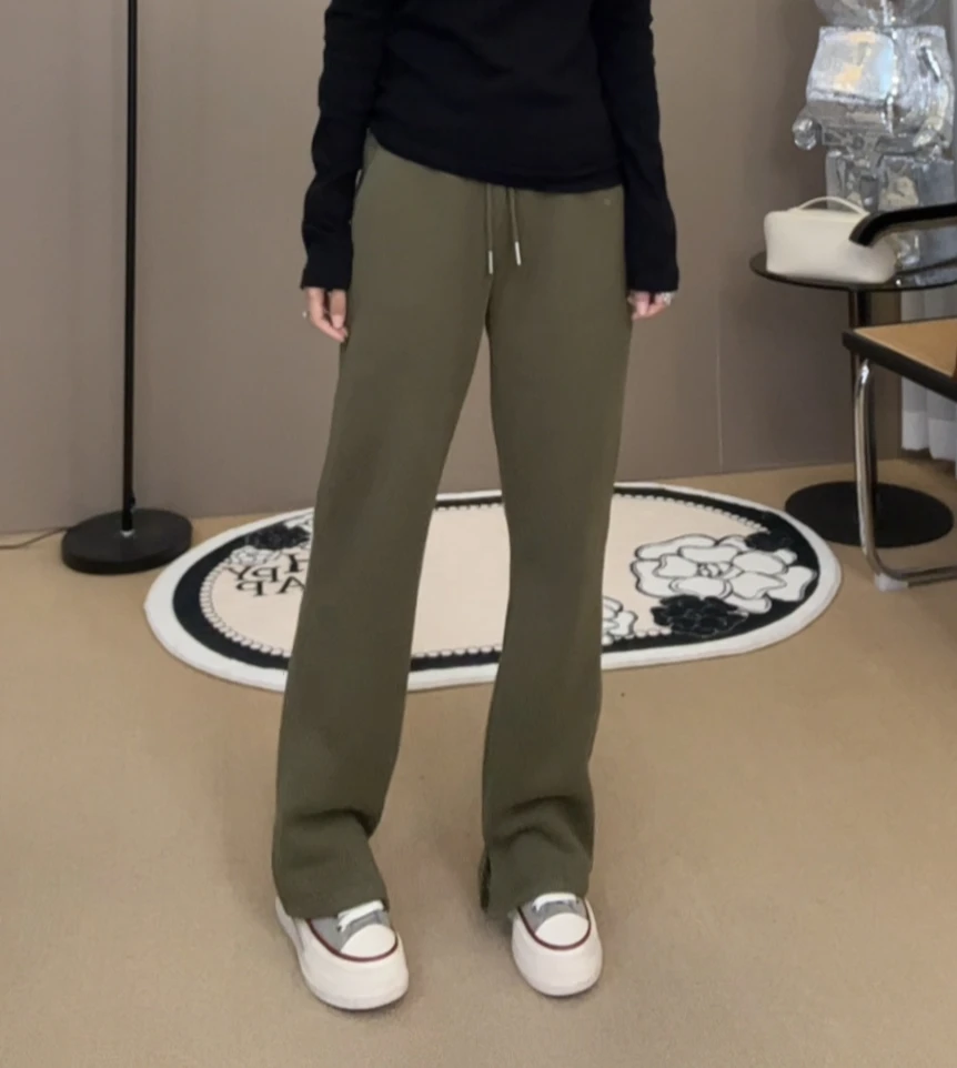 “树懒裤”2024新款智性通勤百搭加绒休闲裤3935