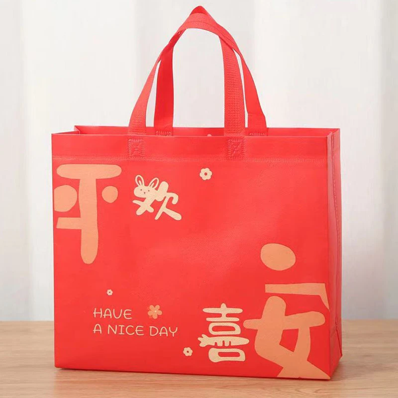无纺布手提袋睡袋礼品袋，喜庆手提袋，送礼必选