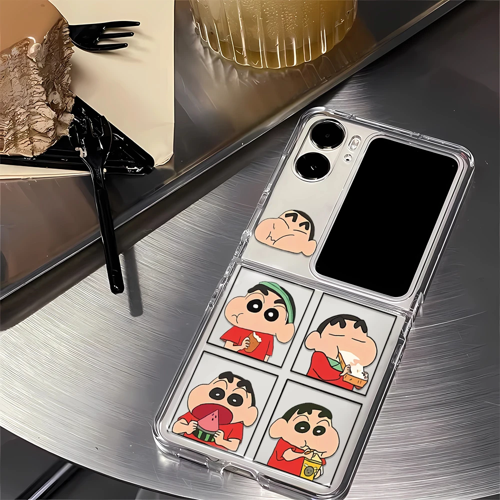 吃货小新OPPON2N3Flip折叠硬壳适用华为P50PocketS三星ZFlip234手